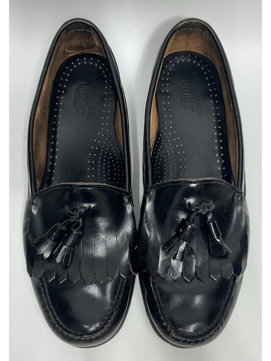 G.H. Bass Weejuns Tassel Loafers Men’s Sz 11.5 D Black Leather Kiltie Fringe USA main image 5